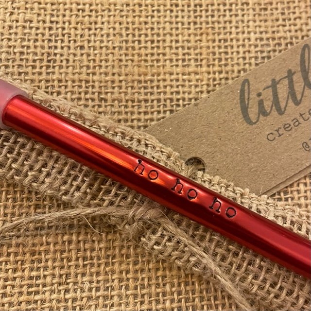 Reusable Christmas straws