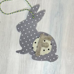 Felt bunny decorations