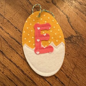Felt egg decorations