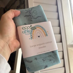 Large bamboo and cotton muslin