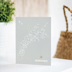 Cotswolds map card