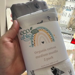 Medium bamboo and cotton muslin