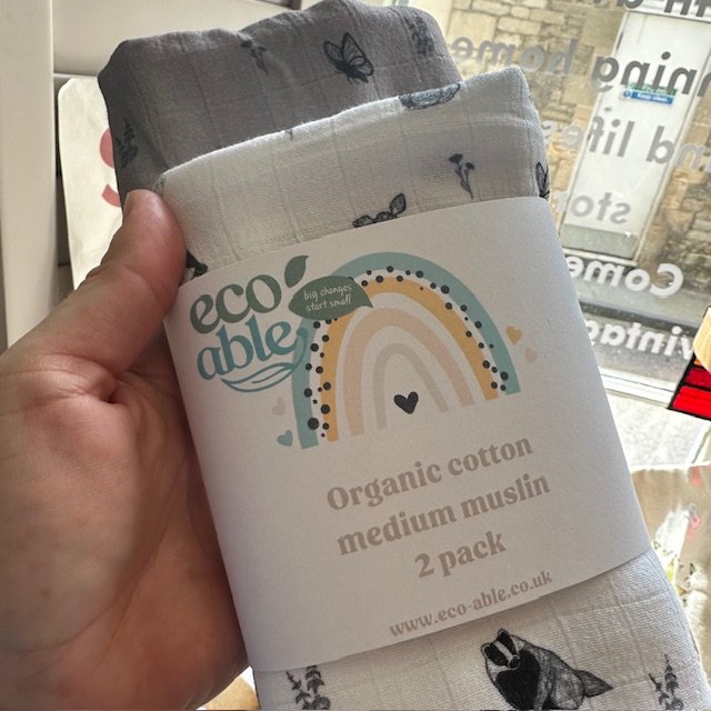 Medium bamboo and cotton muslin
