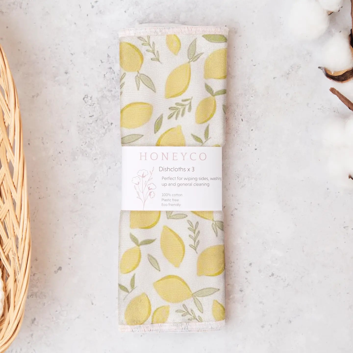 Lemon dishcloths