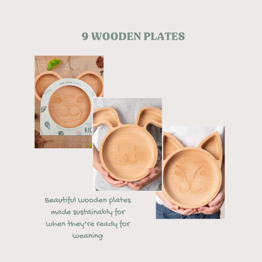 Wooden plates