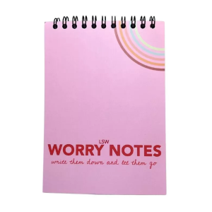 Worry notes notebook
