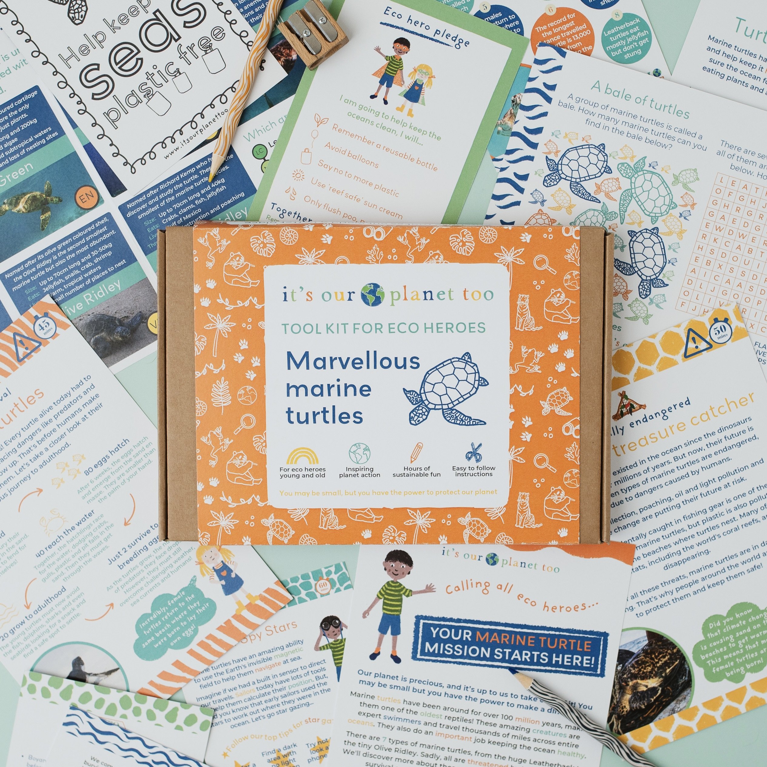 Marvellous Marine Turtles eco activity kits