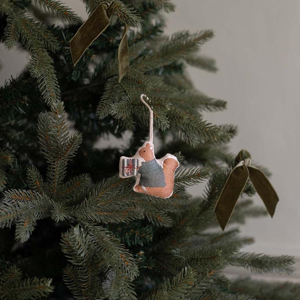 Embroidered Christmas decorations