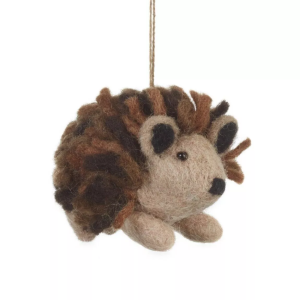 Hedgehog felt decoration