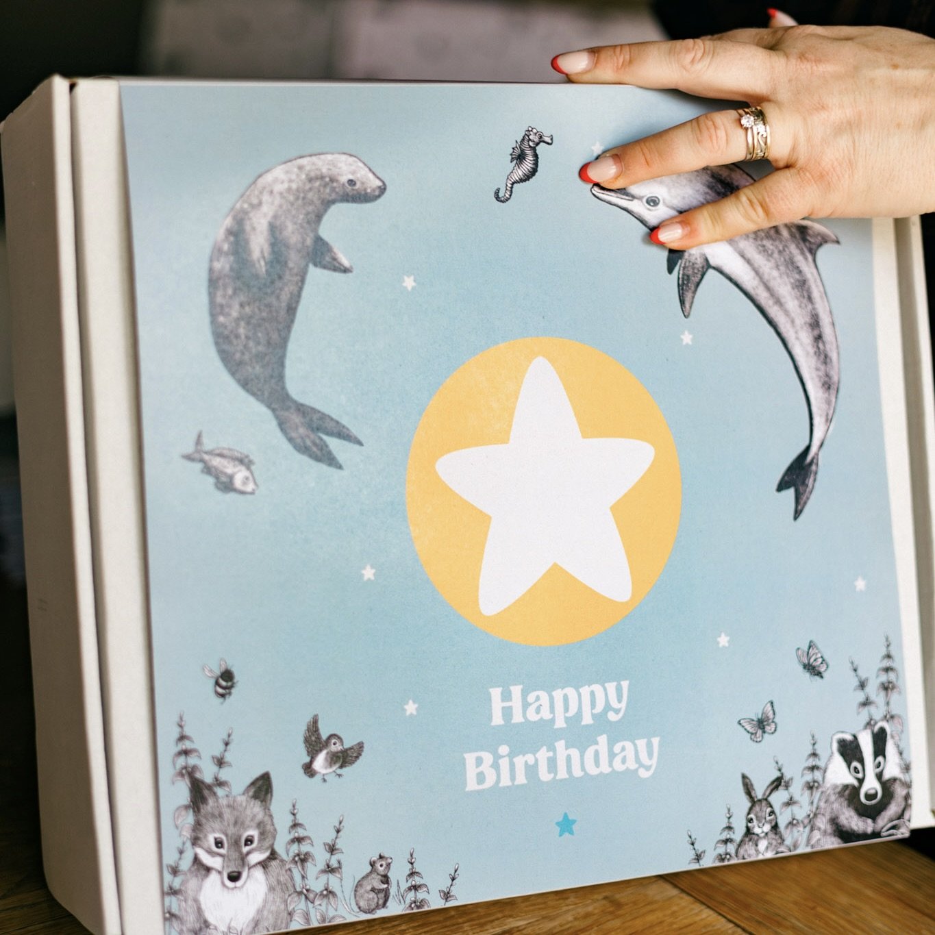 4th birthday gift box
