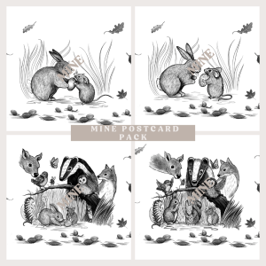Mine postcard pack